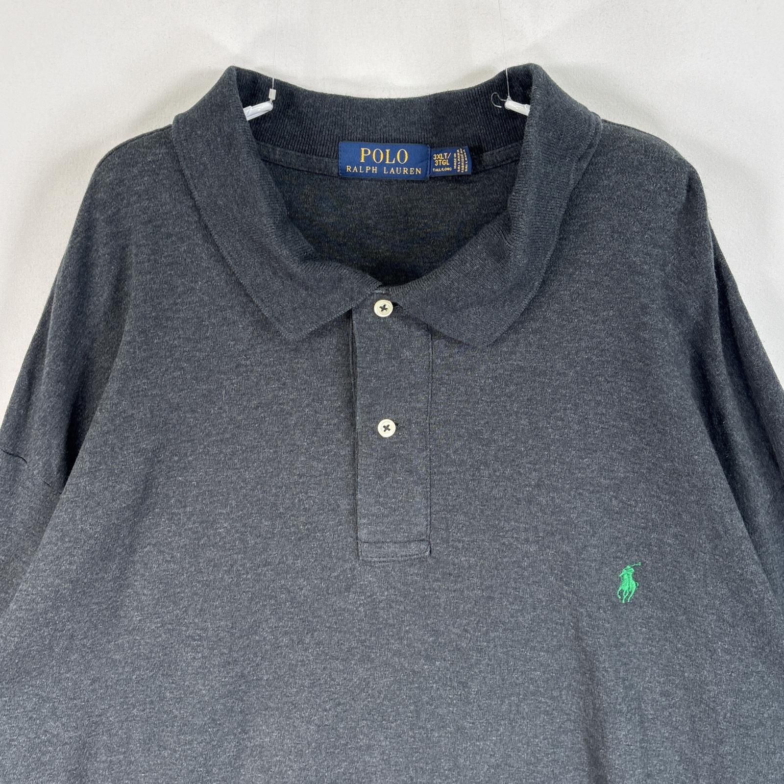 RLX Ralph Lauren ダークグレー ポロシャツ　Sサイズ POLO RALPH LAUREN ラルフローレン ビッグポニー ポロシャツ