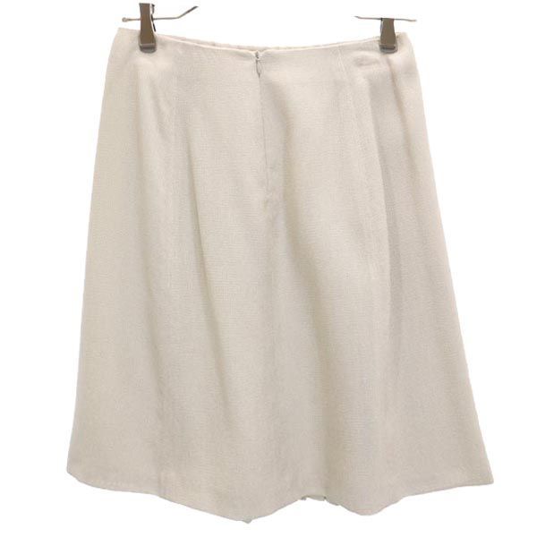 アルマーニコレッツォーニ イタリア製 ウールブレンド プリーツ 膝丈  