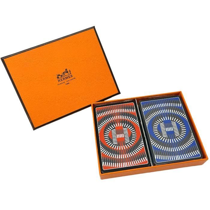 HERMES トランプセット 赤と青 HERMES トランプセット 青 赤 HERMES トランプセット 赤と青 【HOLIDAY