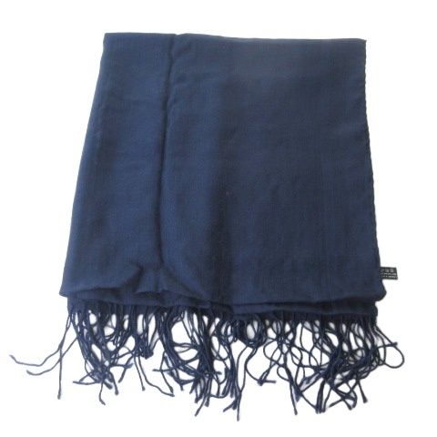 グッチ　ネイビー　ウールシルク　大判ストール グッチ GUCCI ストール 大判 GG シルク カシミヤ ウール