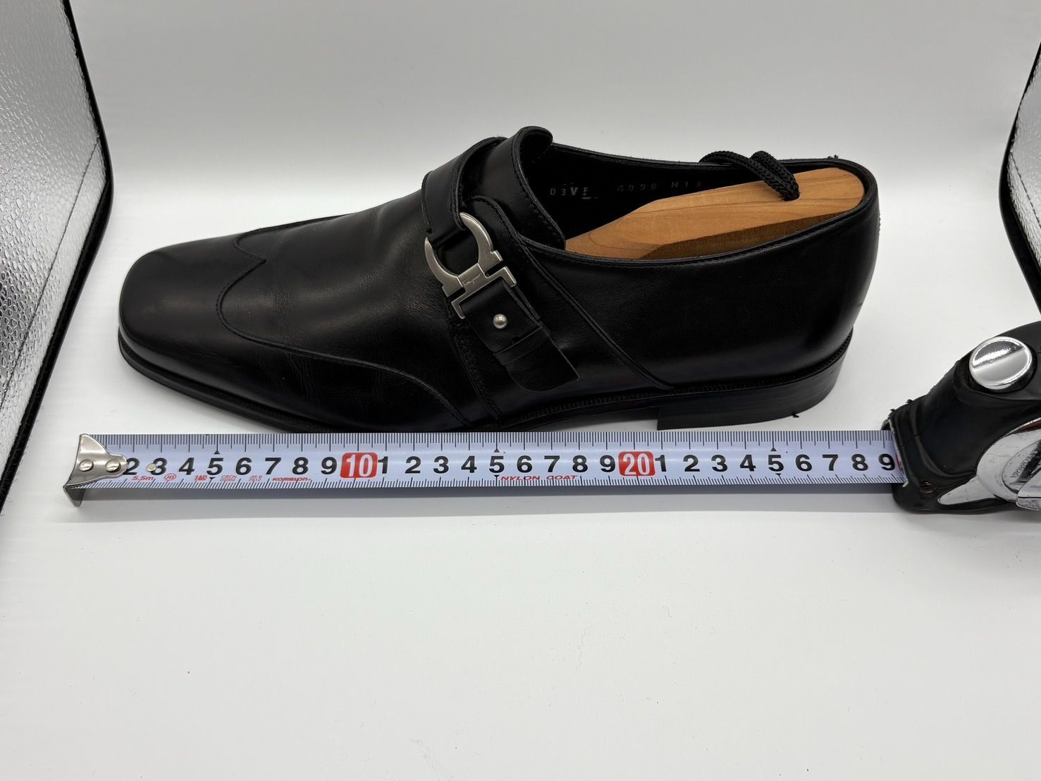 Ferragamo】フェラガモ ビジネスシューズ ブラック 約27cm 本革 メンズ