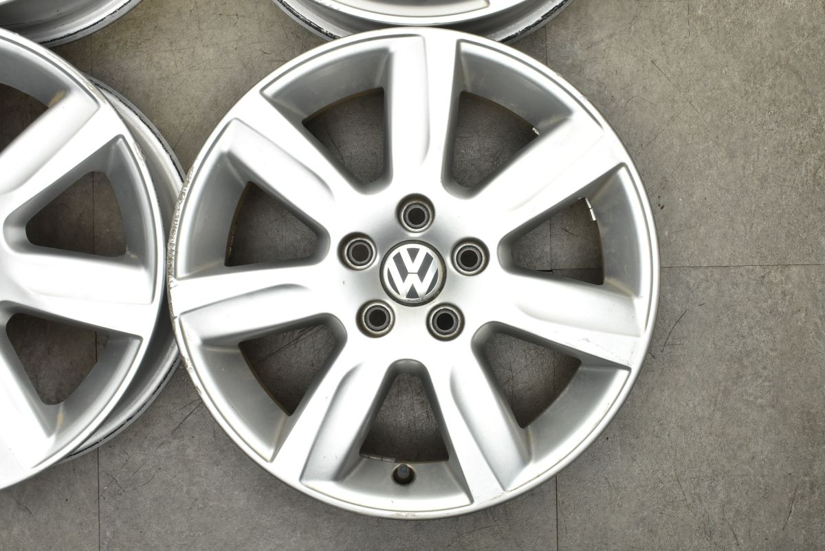 VW フォルクスワーゲン 6R ポロ 純正 15in 6J 40 PCD100 BORBET製 4本 品番 6R0601025L ノーマル戻し スタッドレス用 TRITUETUBI_COM