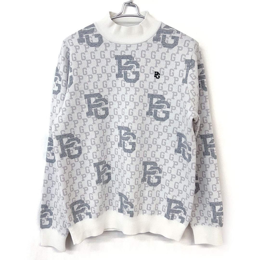 パーリーゲイツ 長袖ハイネックニットセーター カシミヤタッチコットン