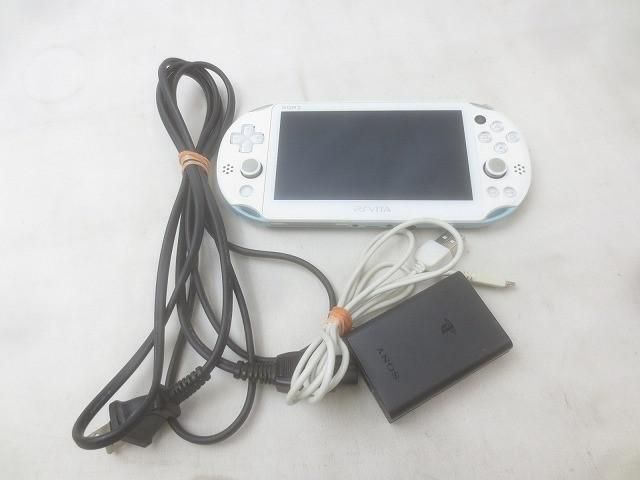 ゲーム PS Vita 本体 PCH-2000 ライトブルー|ホワイト 動作品 充電器付き