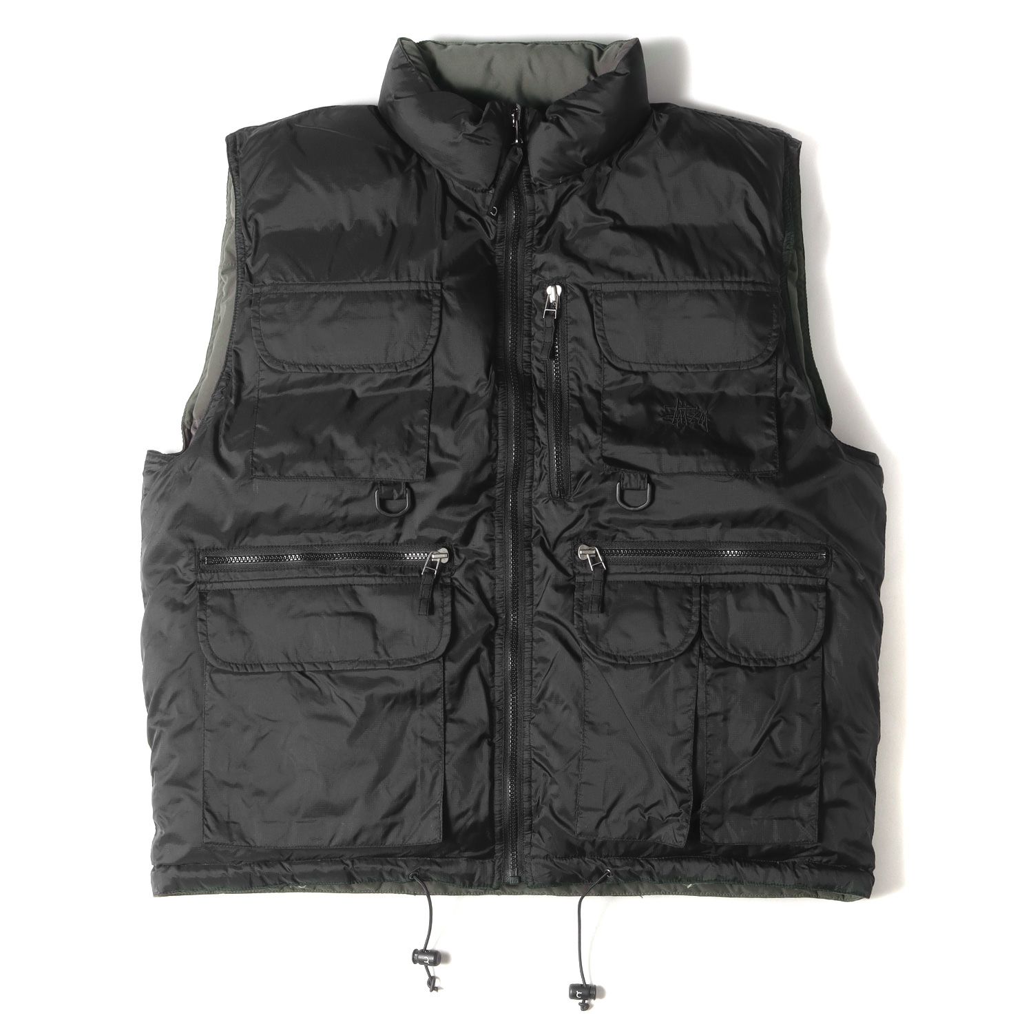 ◉コンディション00s OLD Stussy Quilting Down Vest ステューシー