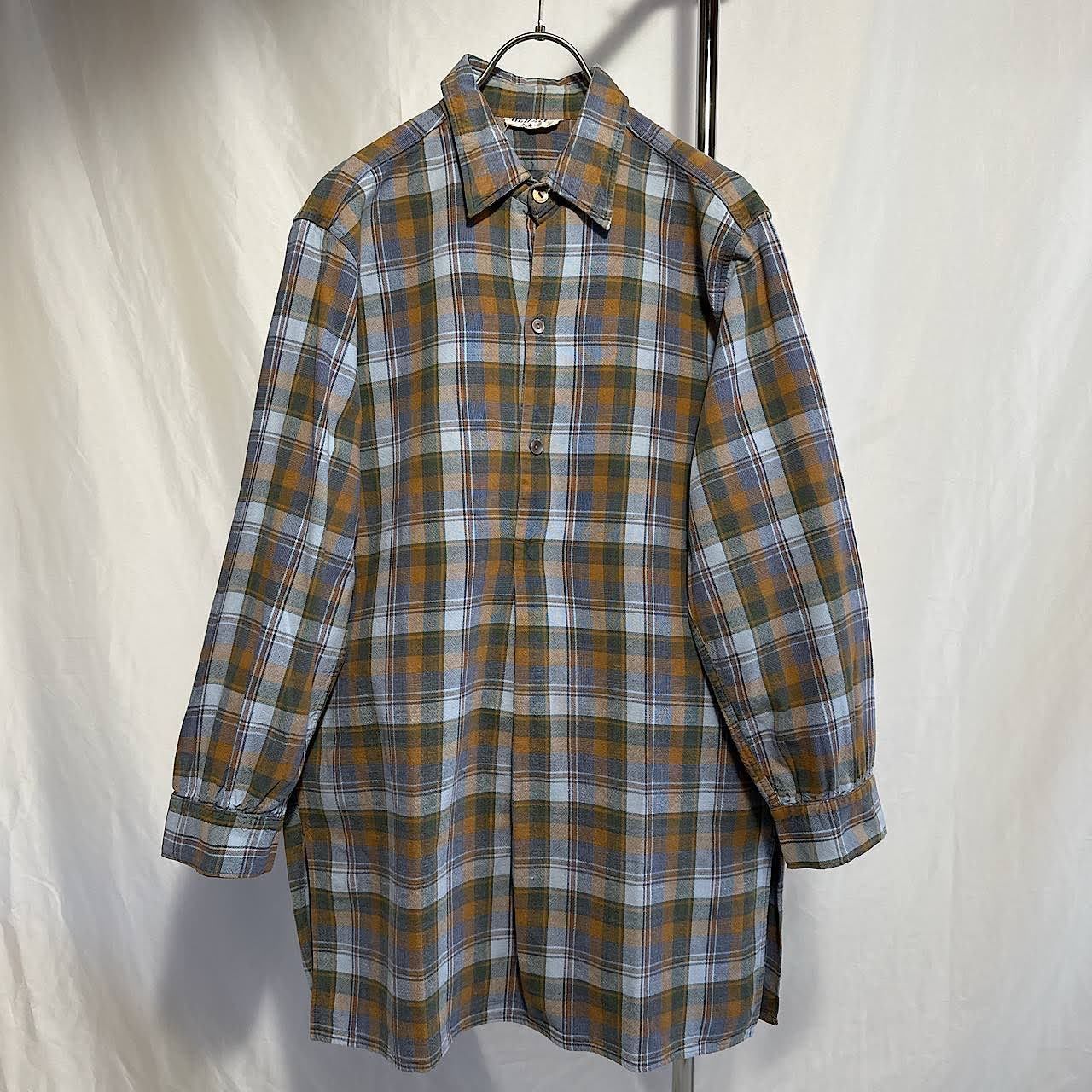 70's ハンガリー軍 コットンショップコート　グランパシャツセット 古着/USED] 70's フランス製 Kidur グランパシャツ ： sw-513