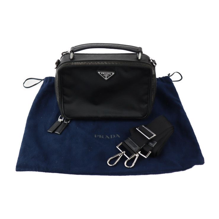 PRADA プラダ ブリック ハンドバッグ 2VH069 ナイロン サフィアーノ 