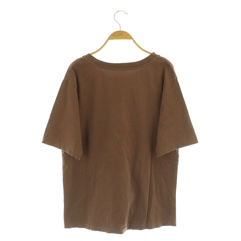 アパルトモン ドゥーズィエムクラス シルキーデシンシャツ 茶 ブラウン