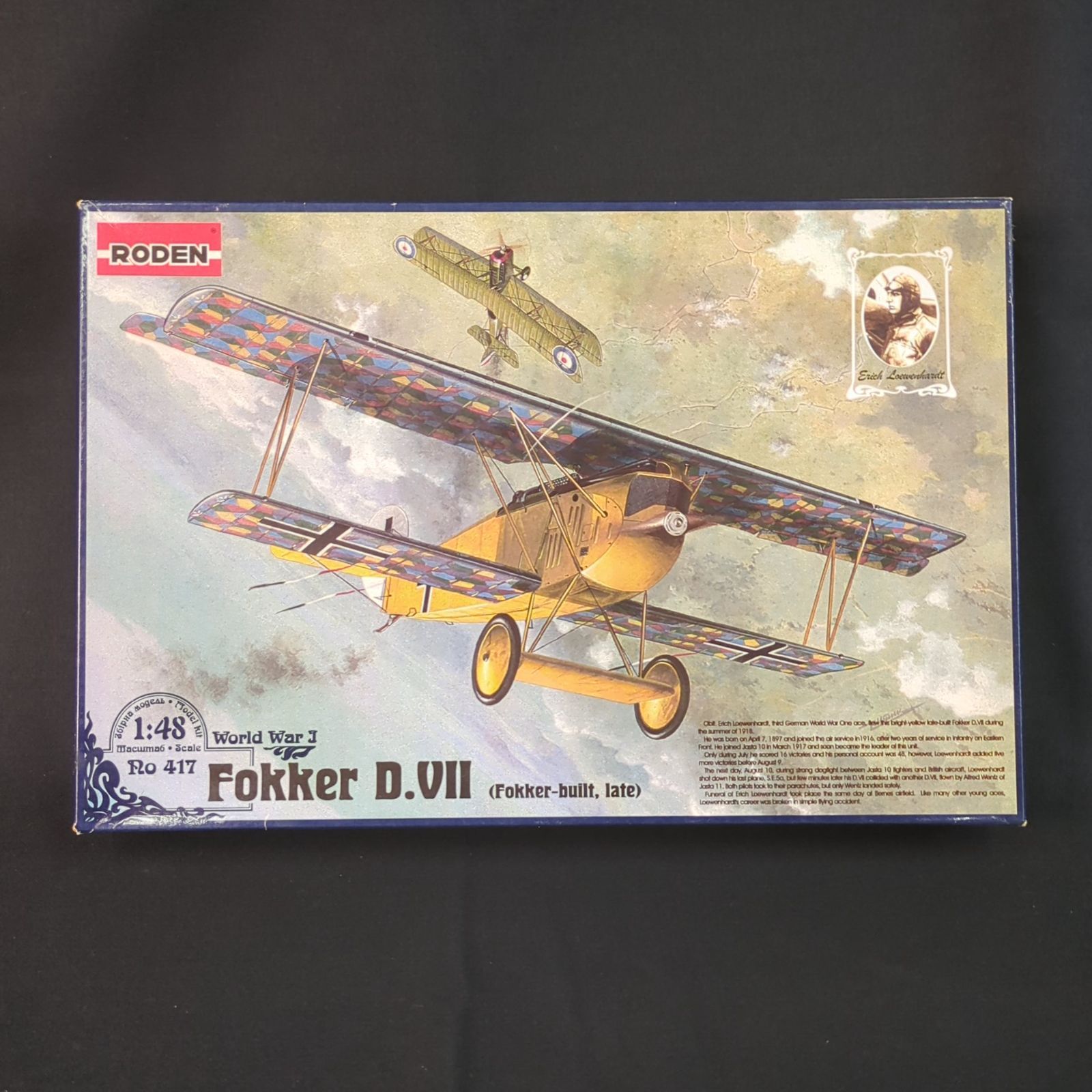 輸入キット 品 RODEN Ro417 Fokker D．Ⅶ Fokker-built late フォッカーD.VII 後期型