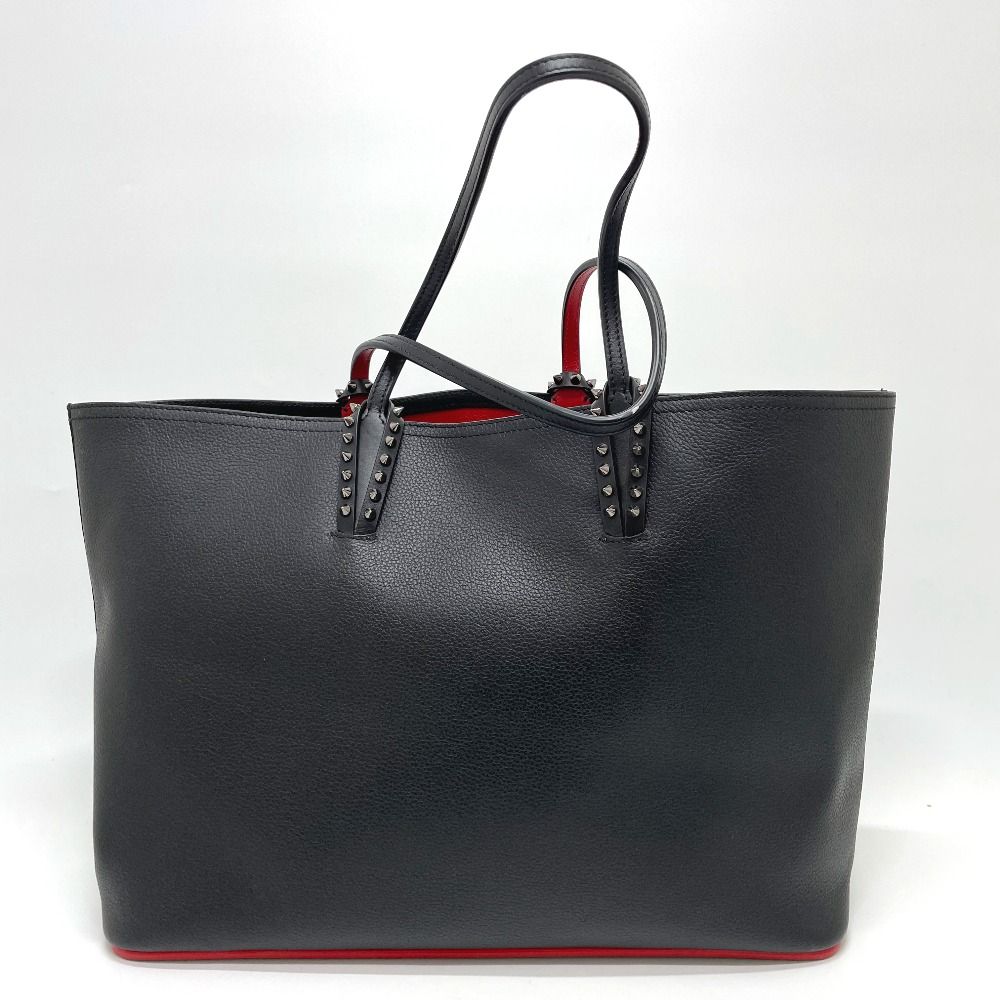 クリスチャンルブタン スパイクスタッズ カバタ トートバッグ レザー