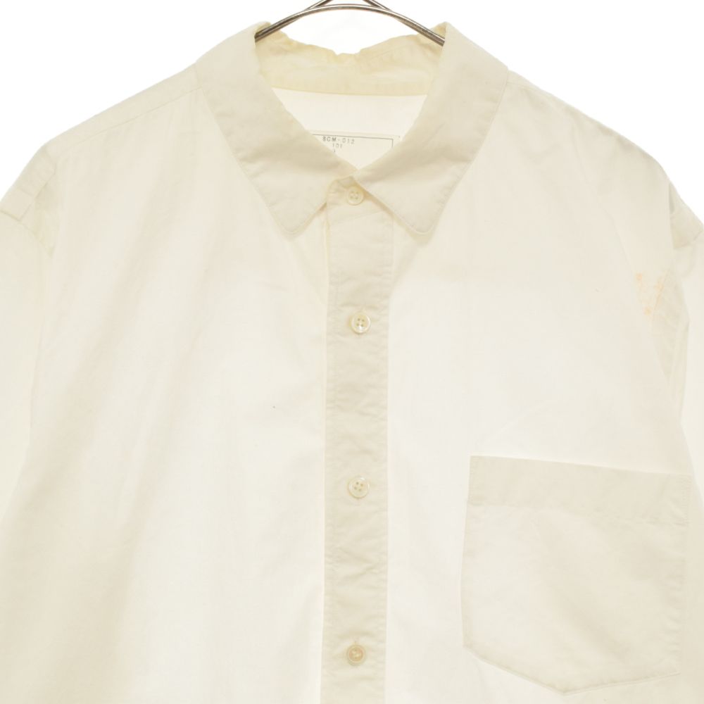 Sacai (サカイ) SCM-012 DRAWSTRING COTTON POPLIN SHIRT 裾ドロー