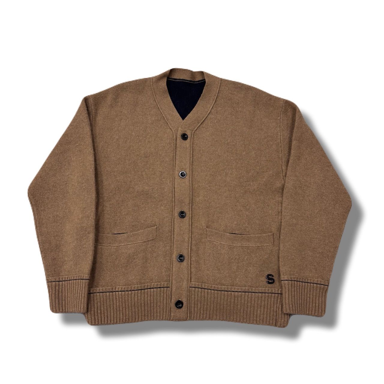 SACAI サカイ S Cashmere Knit Cardigan カシミヤSロゴ