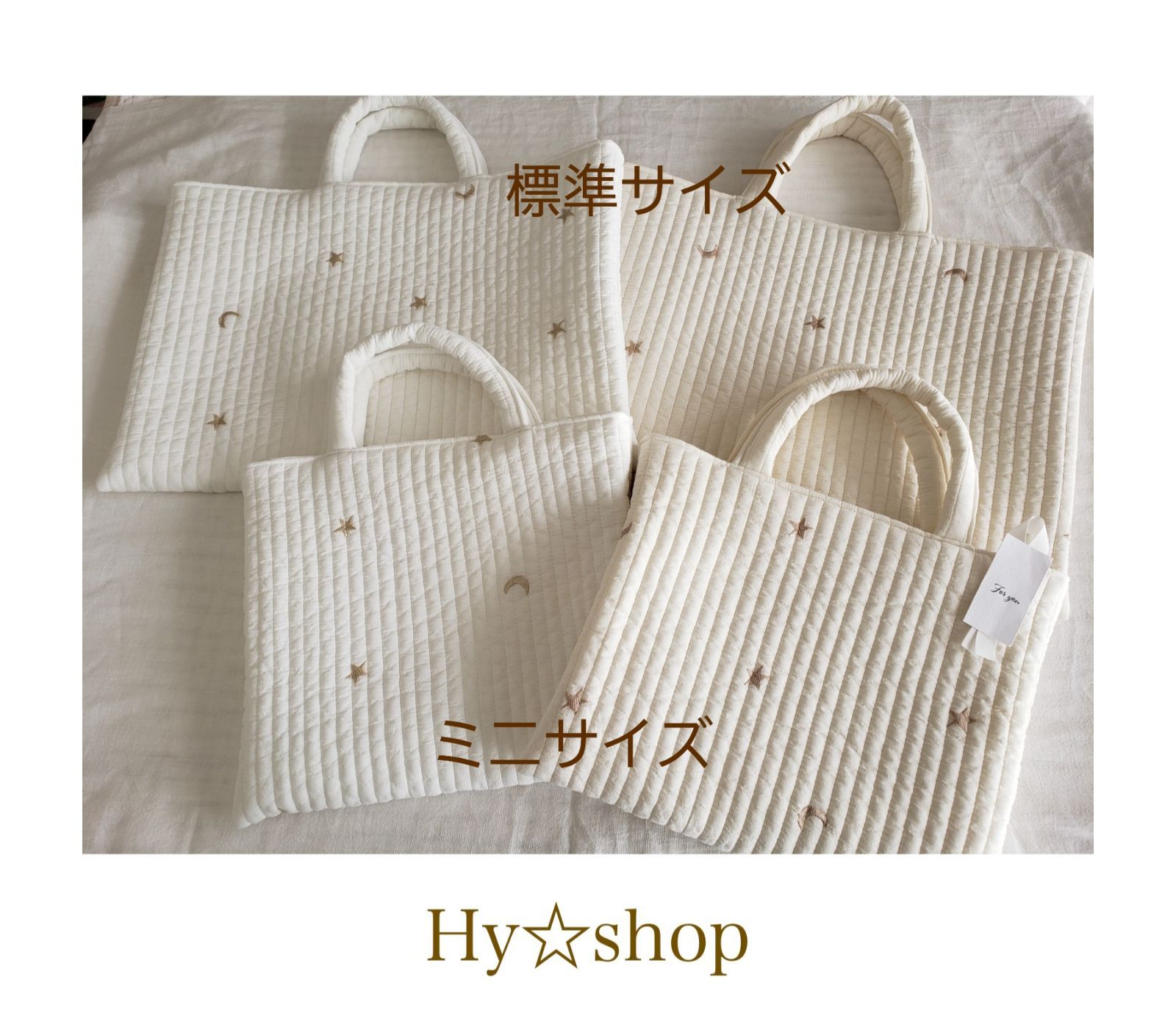 ラスト1個☆イブルレッスンバッグ 『月と星刺繍シリーズ』 - メルカリ