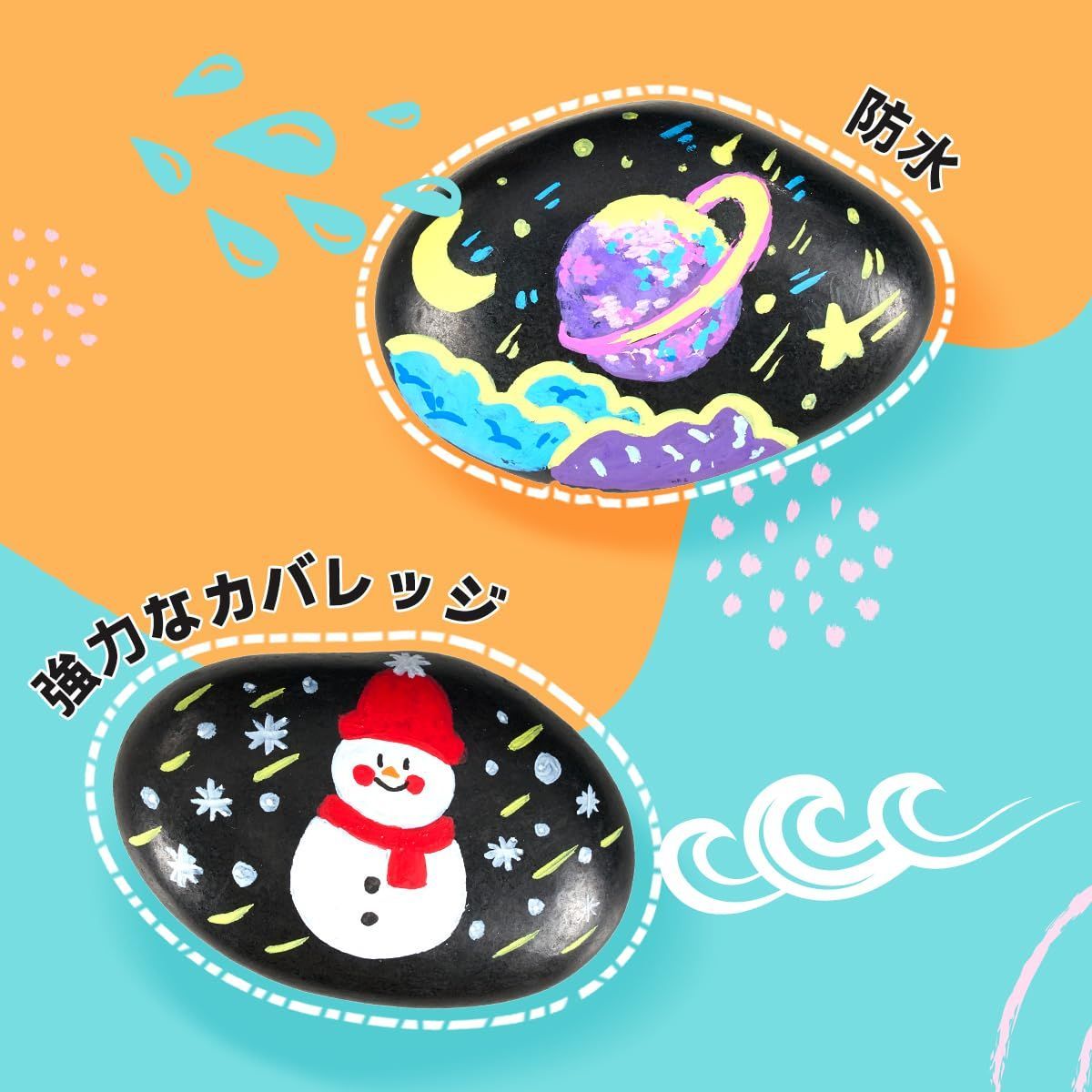ファブリックペイント 柔軟なブラシチップ