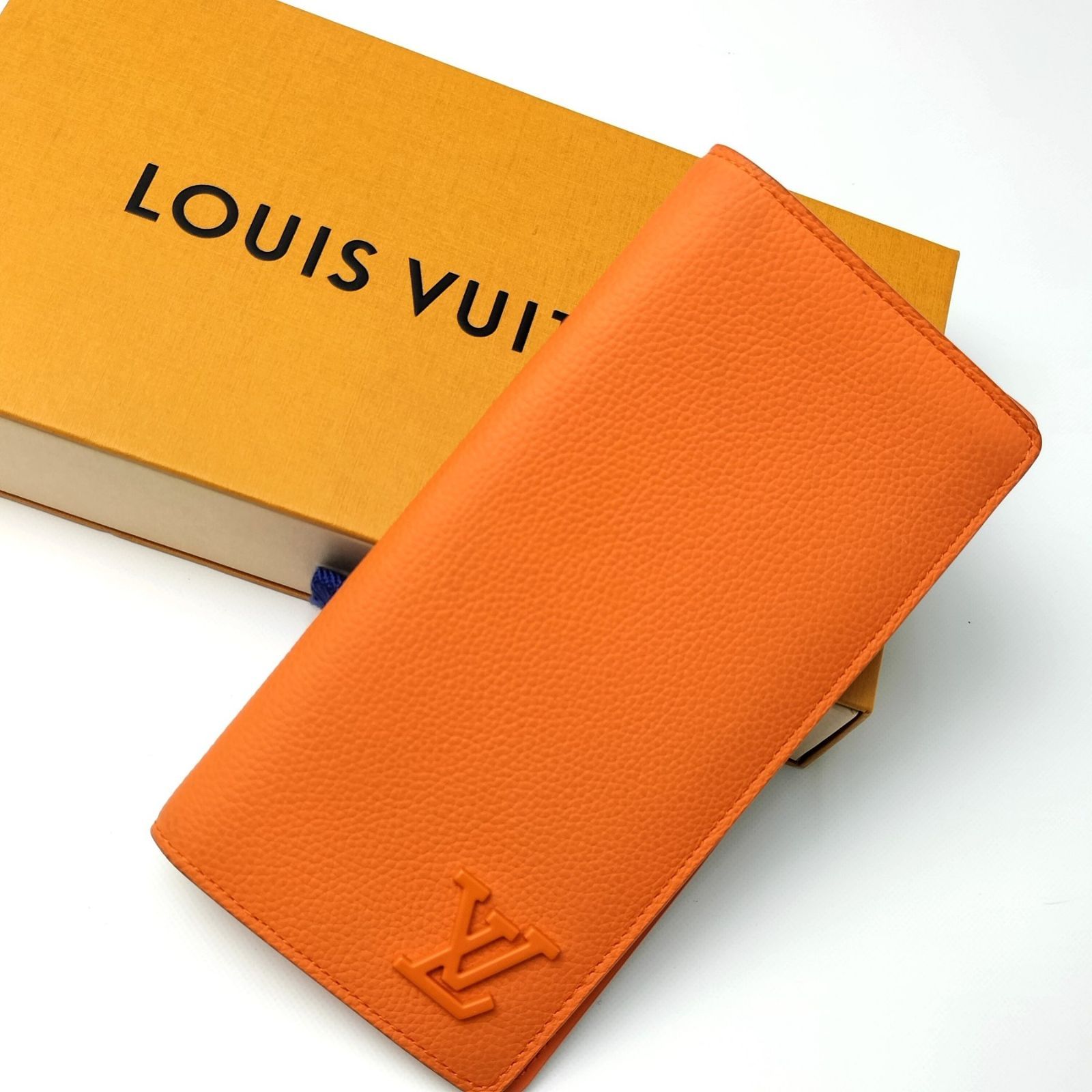 LOUIS VUITTON ルイヴィトン トリヨン LV アエログラム ポルトフォイユブラザ M81153 二つ折り 長財布 オレンジ 634