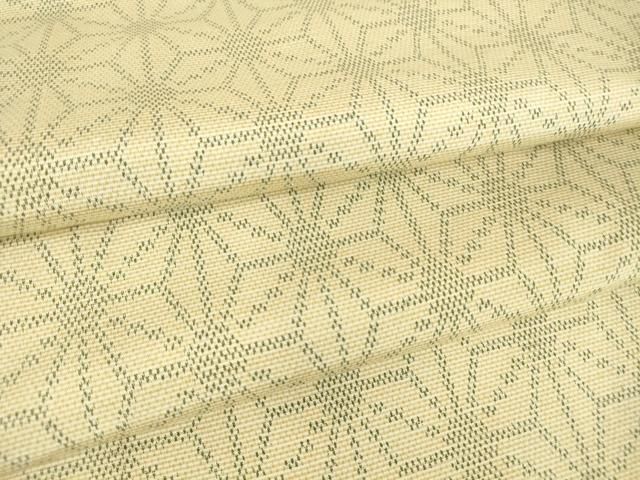 平和屋着物○本場大島紬 麻の葉文 やまと誂製 正絹 逸品 CAAU9874vf