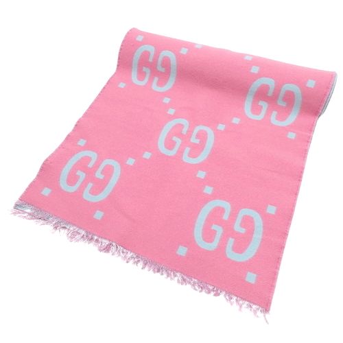 GUCCI GG ジャガード ウールシルク ストールマフラー グッチ ☆新作☆ GUCCI ウールストール 570603 3G200 グッチ GG柄