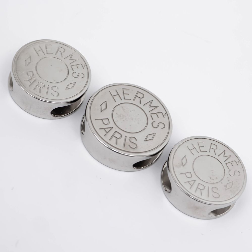 ♥【新品】エルメス セリエ スカーフリング3個＆ツイリー セット　ボルデュック柄 名東】【HERMES】エルメス セリエ スカーフリング ボルデュック