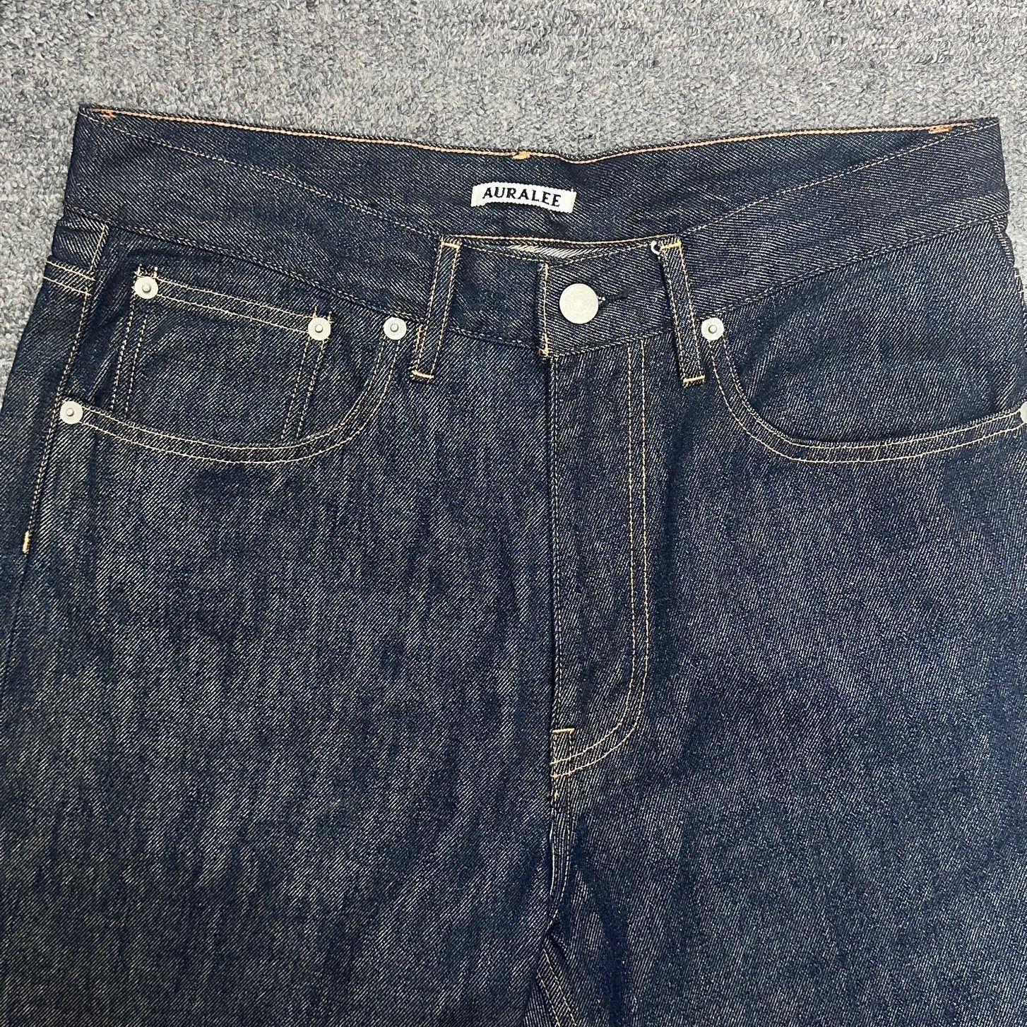 参考上代37400円 AURALEE HARD TWIST DENIM 5P PANTS ハード