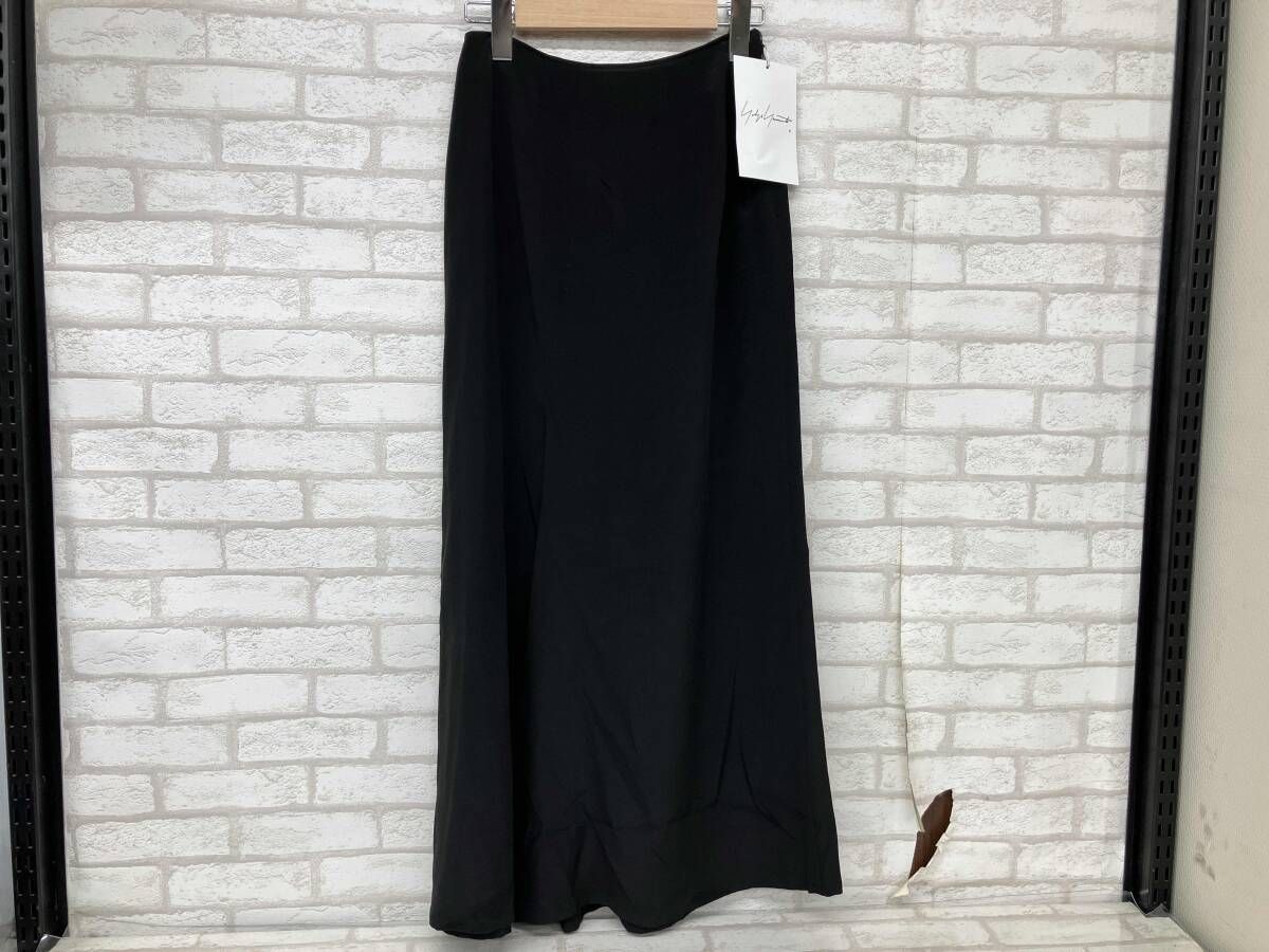 YOHJI YAMAMOTO FS-S07-401-1 ヨウジヤマモト ロングスカート ブラック シルク レディース サイズ1 日本製
