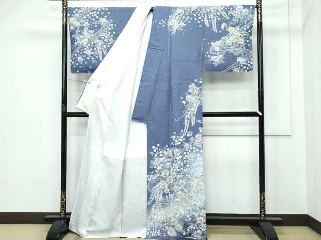 平和屋本店□極上 吉乃一廉 幻の辻が花 訪問着 絞り 暈し染め 銀通し地