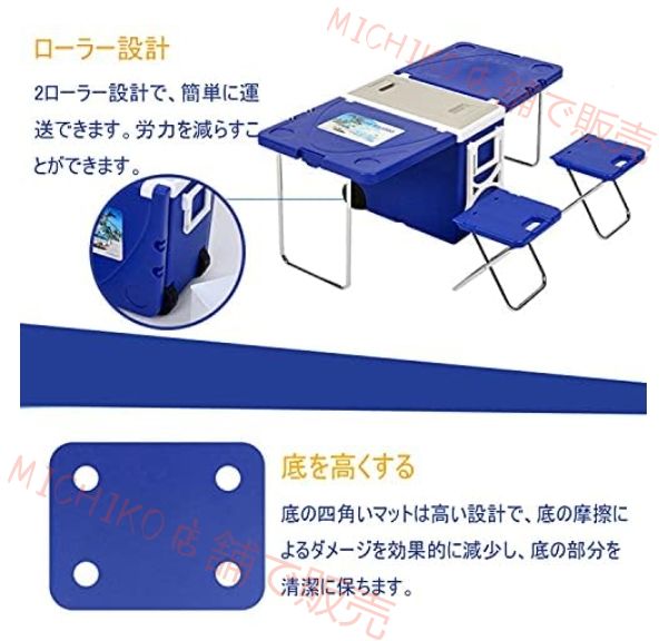 収納ボックス 折りたたみ キャンプ テーブル 蓋付き 収納ケース NEXPOTALLINN_EU