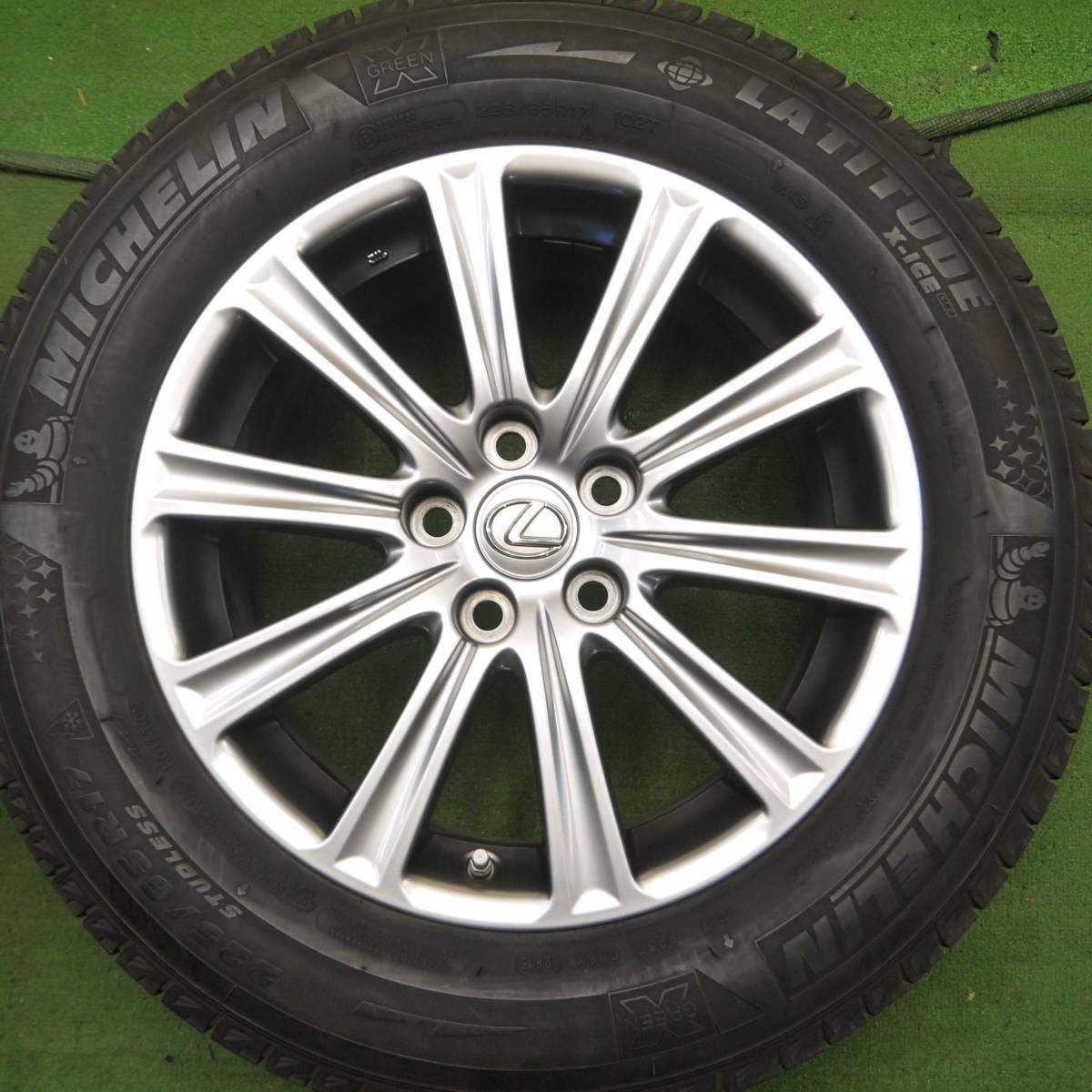 センサー付 バリ溝 綺麗☆レクサス NX 純正 225/65R17 スタッドレス