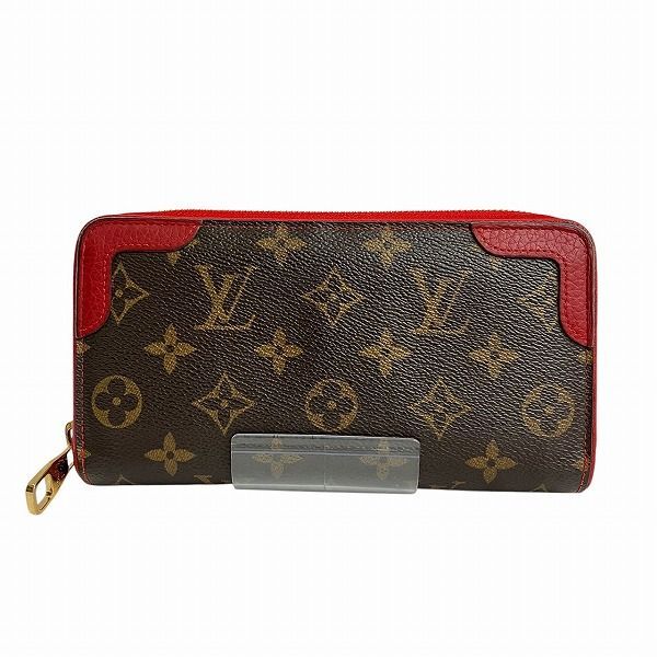 ルイヴィトン Louis Vuitton モノグラム ジッピーウォレット レティ―ロ M61854 長財布 レディース