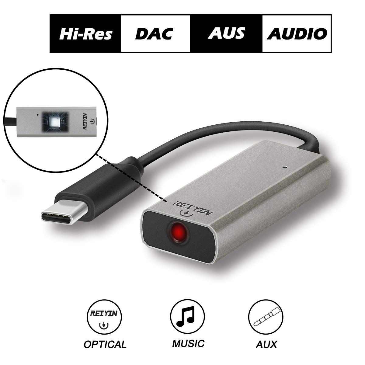 REIYIN DA-Pro HiFi オーディオ USB DAC - アンプ