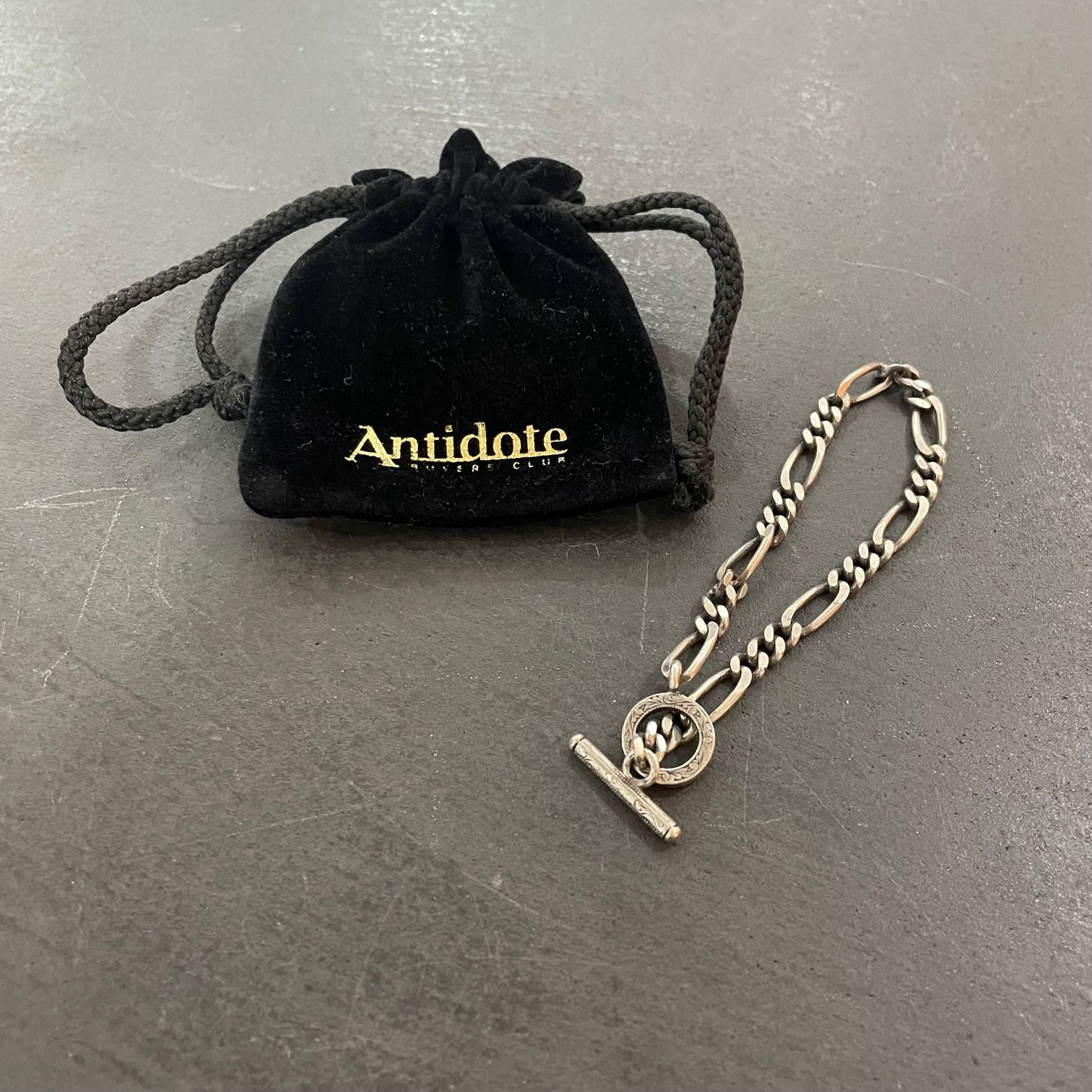 定価29700円 ANTIDOTE BUYERS CLUB Figaro Wide Chain Bracelet 