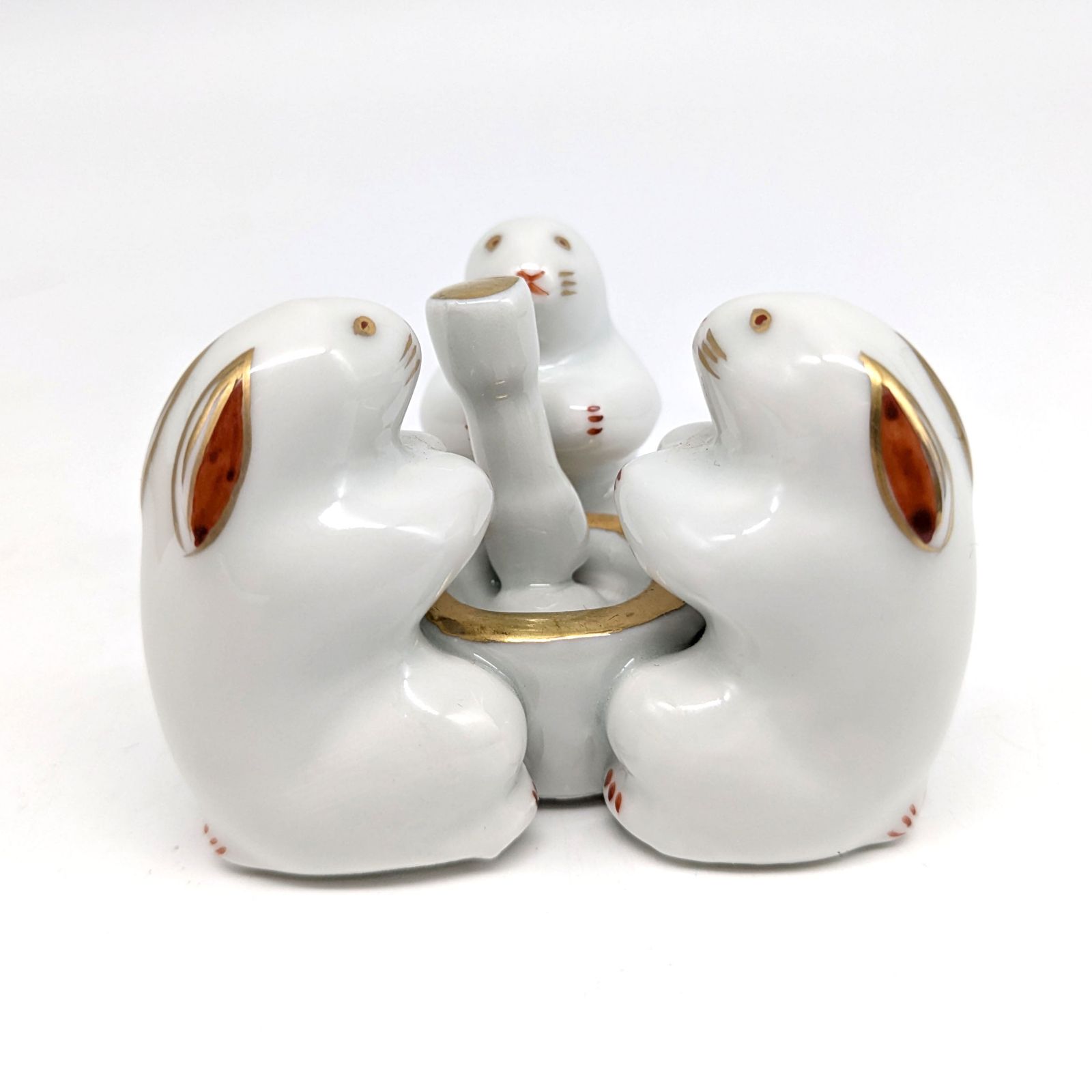 購入 高野昭阿弥・蓋置・色絵・三ツ兎・茶道具・No.240820-23・梱包