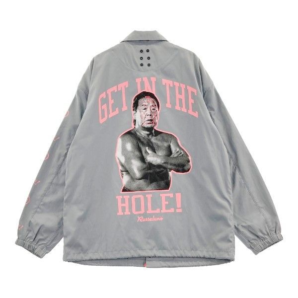 RUSSELUNO ラッセルノ コーチ ジャケット 長州力 ルチャ 7 RUSSELUNO ラッセルノ コーチジャケット ルチャ 長州力 グレー系