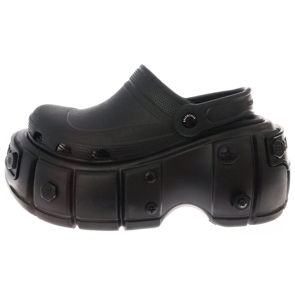 BALENCIAGA Hard Crocs ブラック サンダル 限定コラボ！すぐ届く！BALENCIAGA×Crocs HARDCROCS スタッズ