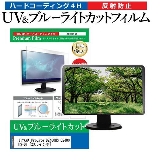 IIYAMA ProLite B2480HS B2480HS-B1 [23.6インチ] 機種で使える ブルーライトカット 反射防止 指紋防止 液晶保護フィルム メール便送料無料 jgs bgt
