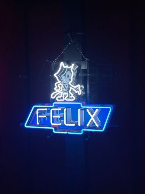 フィリックス ガラス製 ネオンサイン ヴィンテージ フィリックス Felix ネオン 看板 シボレー ローライダー
