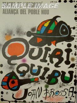 ジョアン・ミロ リトグラフポスター 「Quiriquibu1976」【額縁
