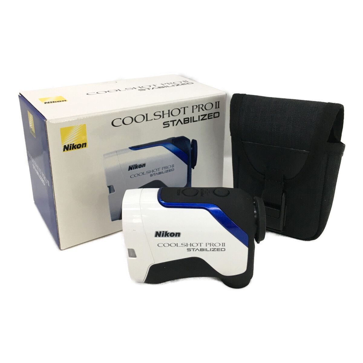 ニコン Nikon レーザー測定器 ホワイト COOLSHOT PROII STABILIZED クールショット 距離計 スコープ ケース