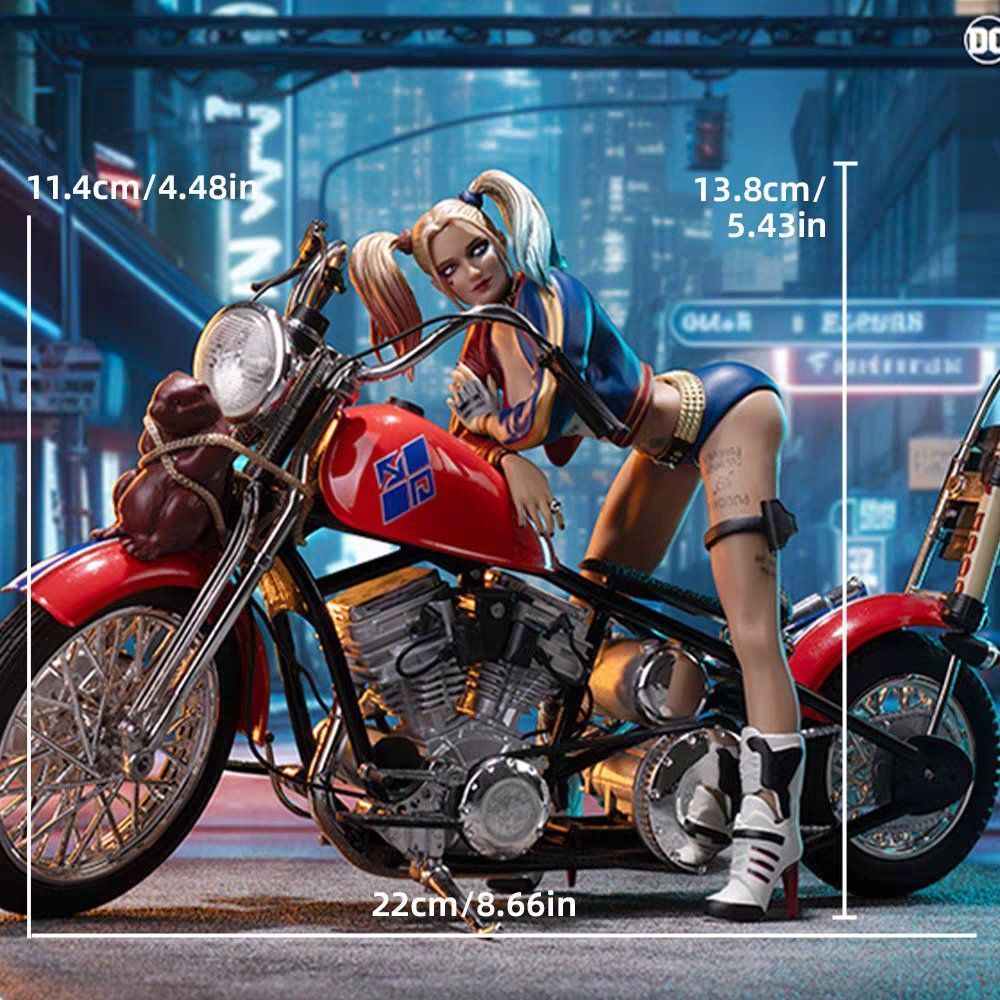 正規ライセンスモデル ハーレー・クイン バイク オートバイ 1/10