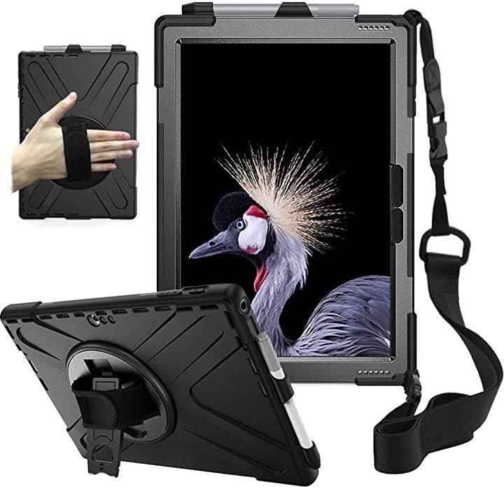 ZenRich Microsoft Surface Pro 7/Pro 6/ 5/ 4 ケース 肩掛け ZenRich Microsoft Surface Pro 7/Pro 6/ 5/ 4 ケース 肩掛け