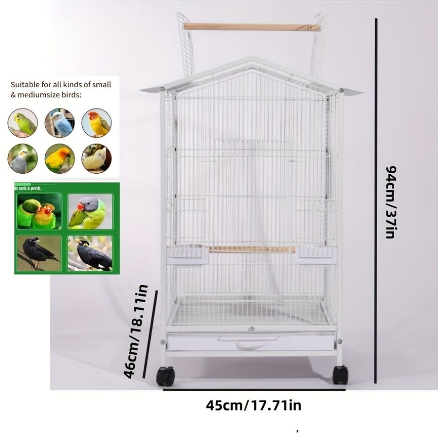 小型から中型の鳥用ホームペットオカメインコかご