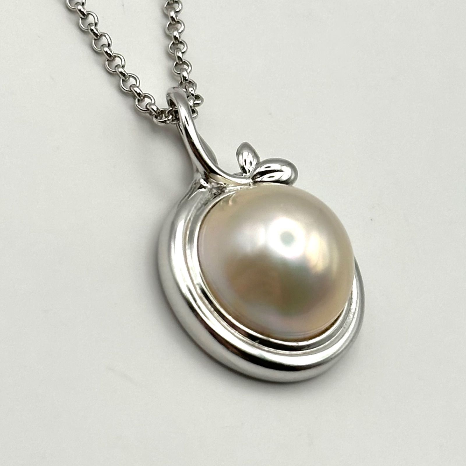 美品】Tasaki 田崎真珠 ネックレス マベパール SILVER シルバー - メルカリ