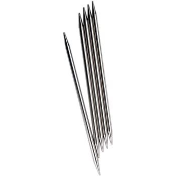 ChiaoGoo Red Double Point 6-inch (15cm) Stainless Steel Knitting Needle; Size US 8 (5mm) 6006-8 by ChiaoGoo