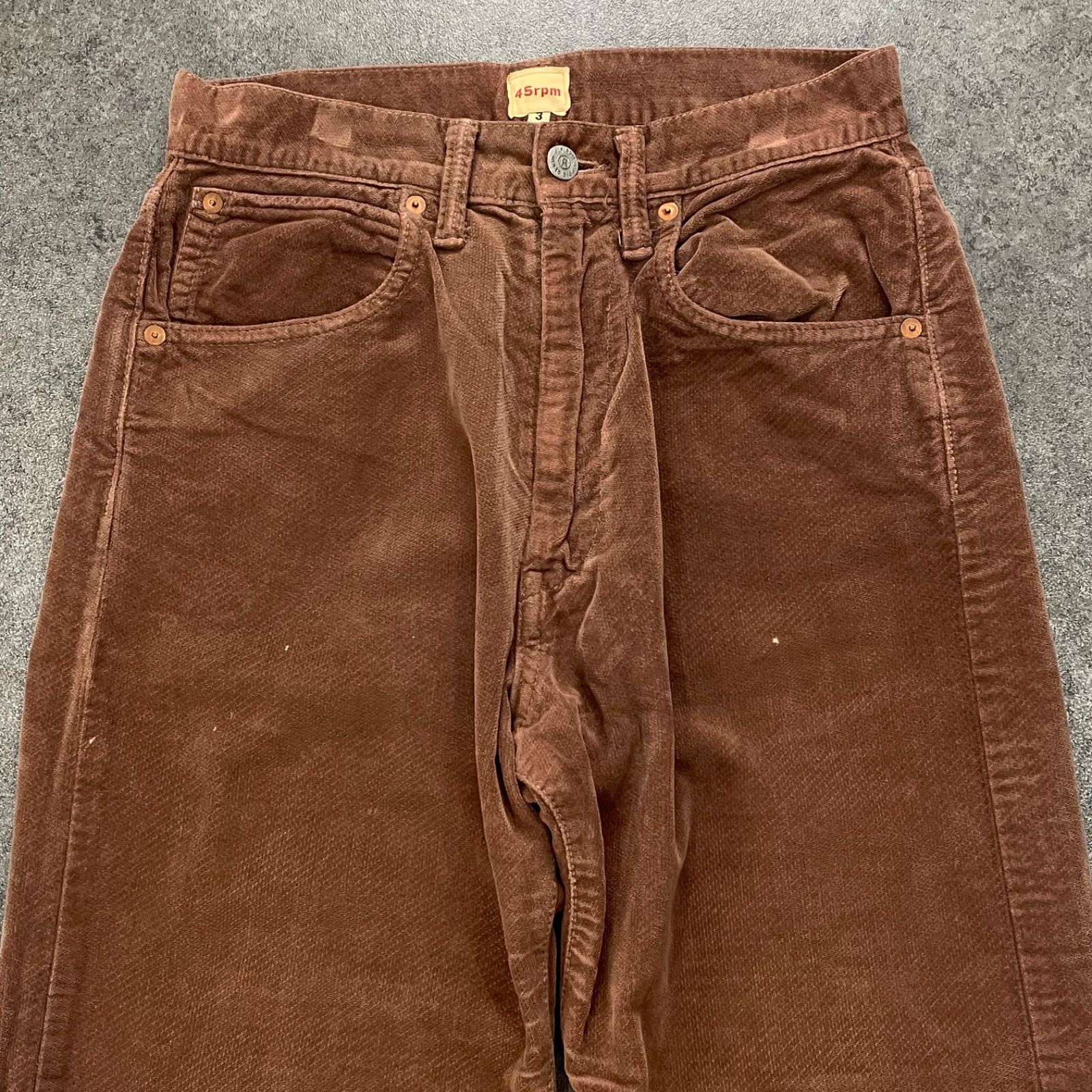 日本製 45R 45RPM Corduroy Straight Pants Japan フォーティー