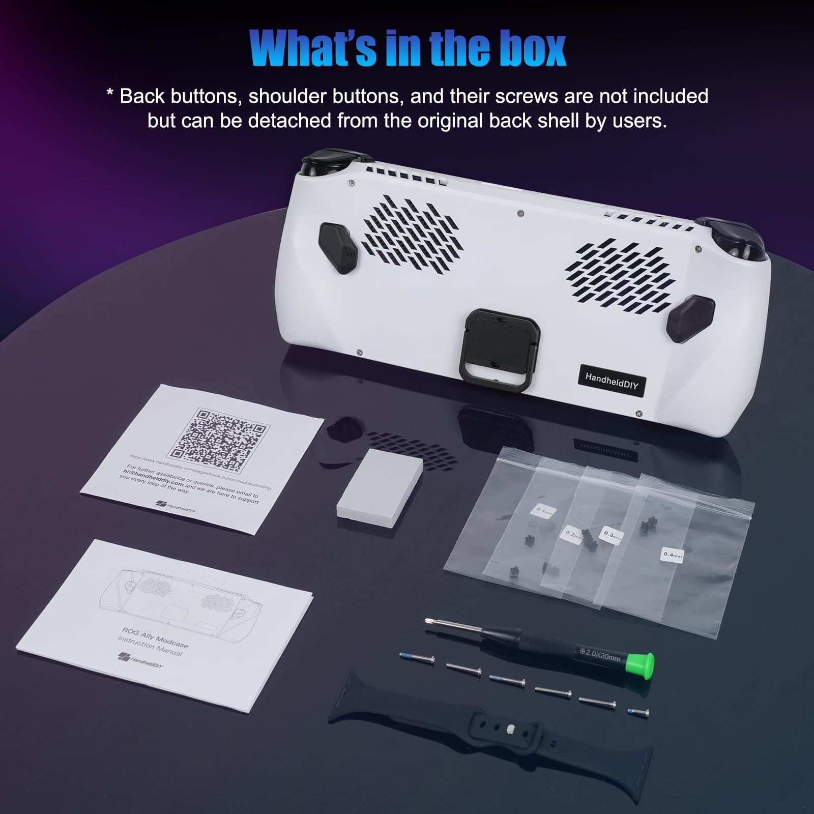 HandheldDIY Modcase for ROG Ally、ROG Ally バックプレート