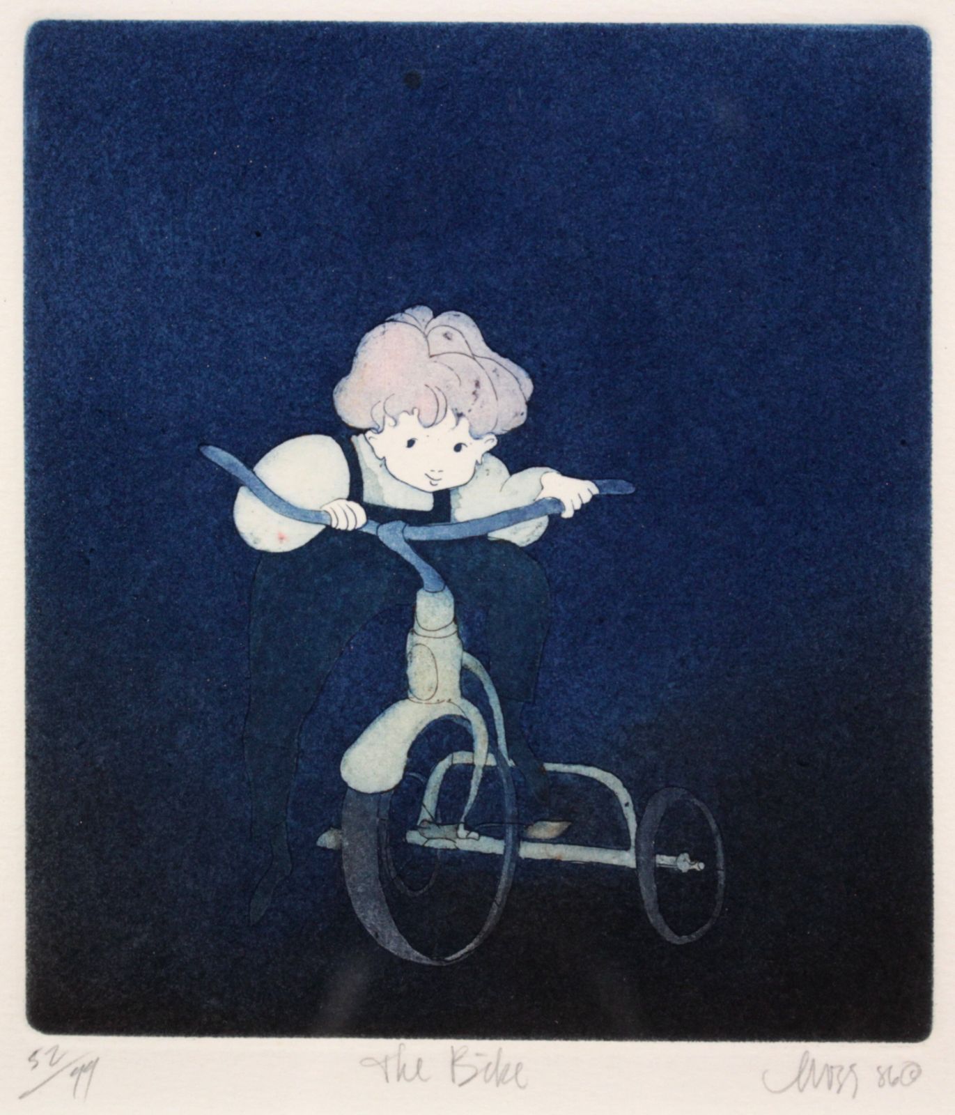 作家不明『the Bike』銅版画 絵画 作家不明『the Bike』銅版画 絵画 - メルカリ