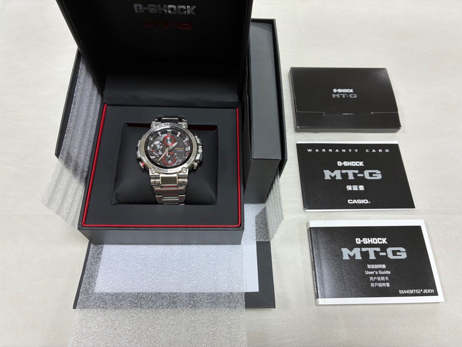 【1円～】新品 保証あり CASIO G-SHOCK MTG-B1000BD-1AJF MT-G Bluetooth搭載 電波ソーラー メンズ 国内正規 ジーショック カシオ  メーカー保証つきカシオ G-SHOCK MT-G MTG-B1000D-1AJF 箱・説明書