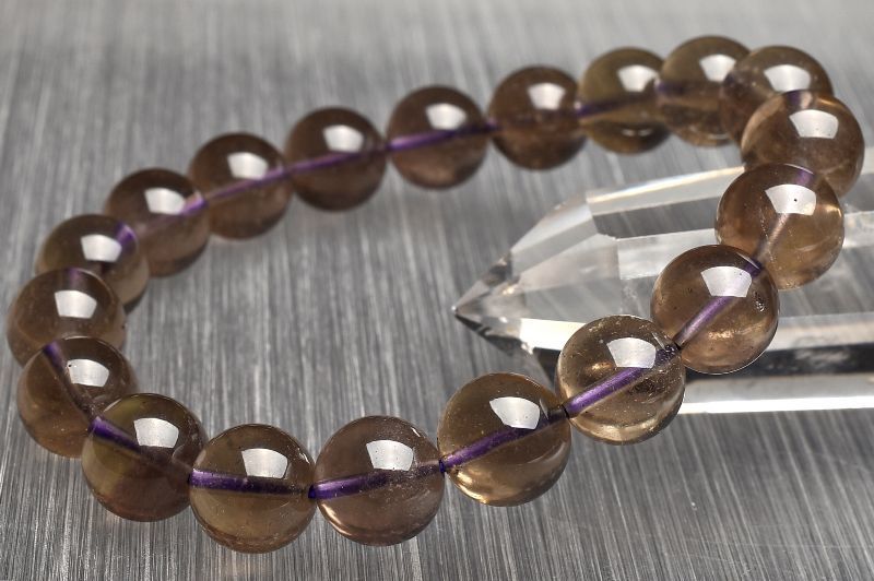 １点物 AAA パープル パープルリビアングラス 10.5mm ブレスレット パワーストーン 天然石 _U7712