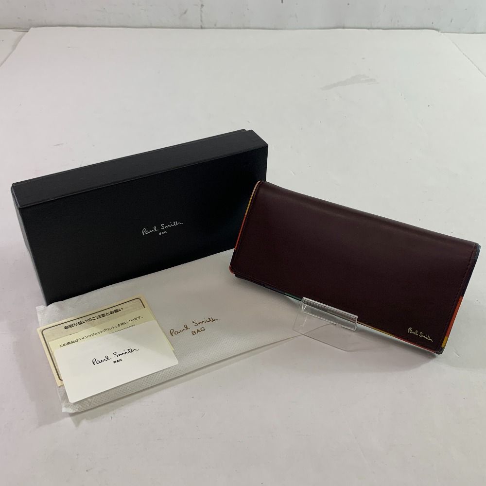 中古】04w0953∞※ Paul Smith ポールスミス 長財布 アーティストストライプポップ PSC516 ワイン 【八王子店】 - メルカリ