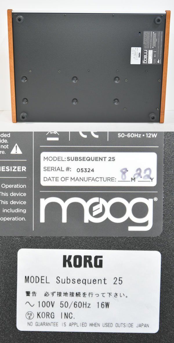 MOOG モーグ SUBSEQUENT 25 アナログシンセサイザー 元
