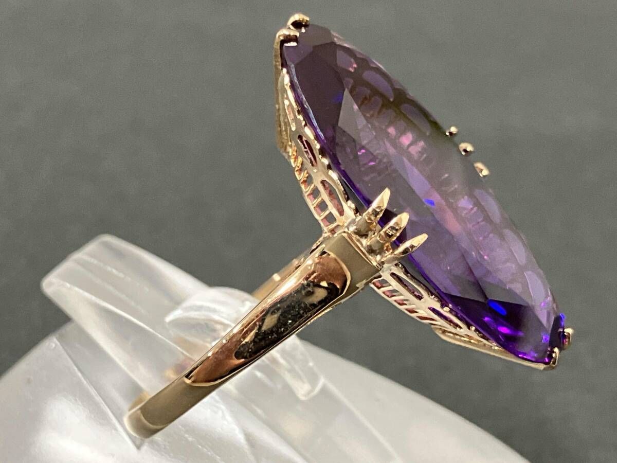 指輪 指輪 PT900 プラチナ 天然石 一粒リング 主石の直径約3.8mm 